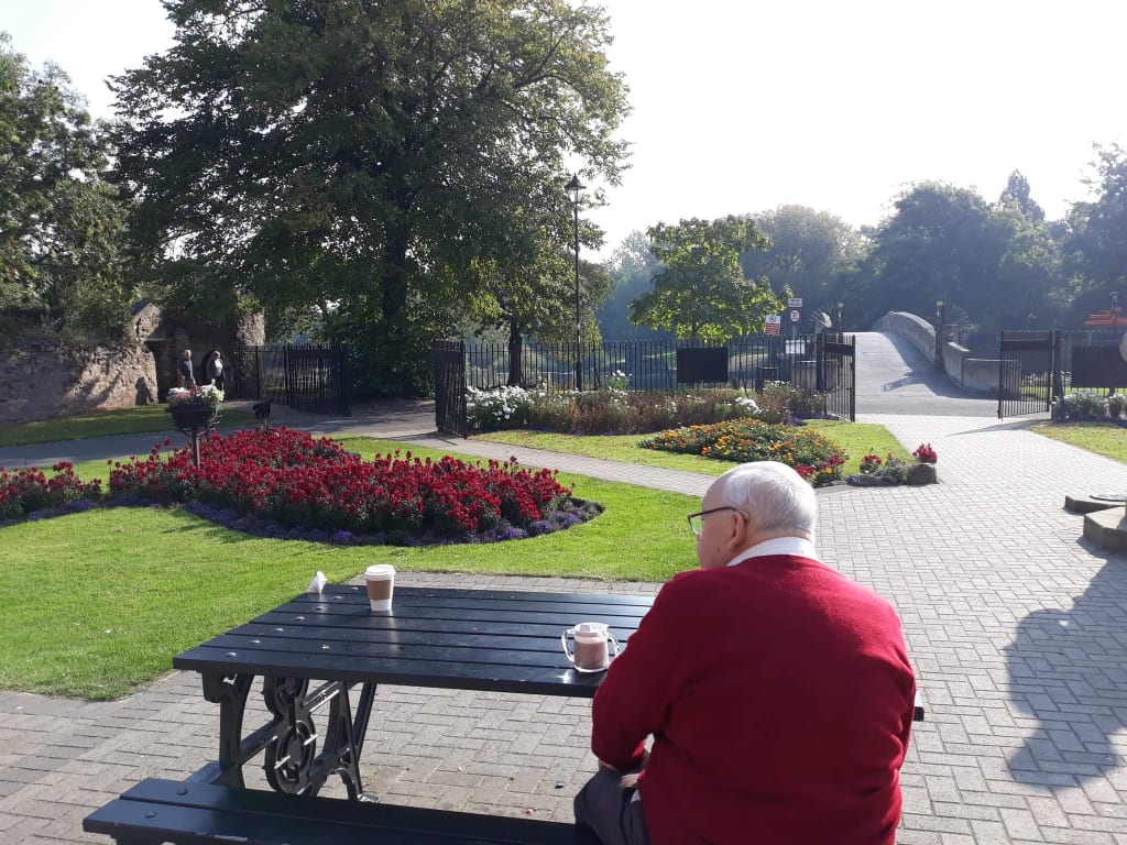 Older Men enjoy outdoors